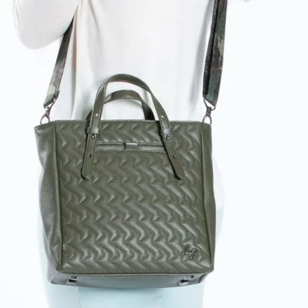 Lug Charter VL Crossbody Tote Bag Olive Green /w VL Bobsled & ChooChoo